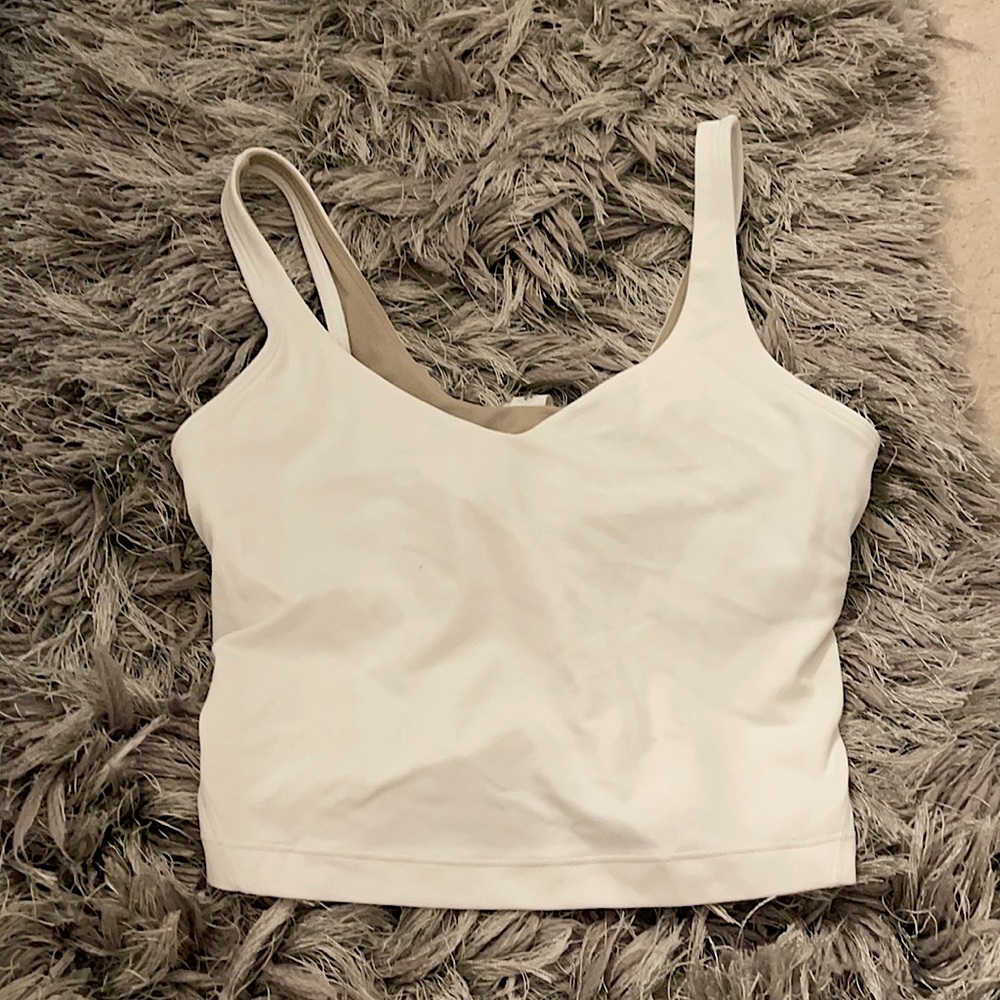 Lulu lemon white sports tank